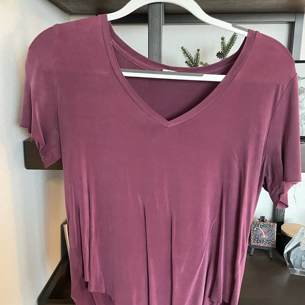 Me to We Short Sleeve Top in Rich Purple